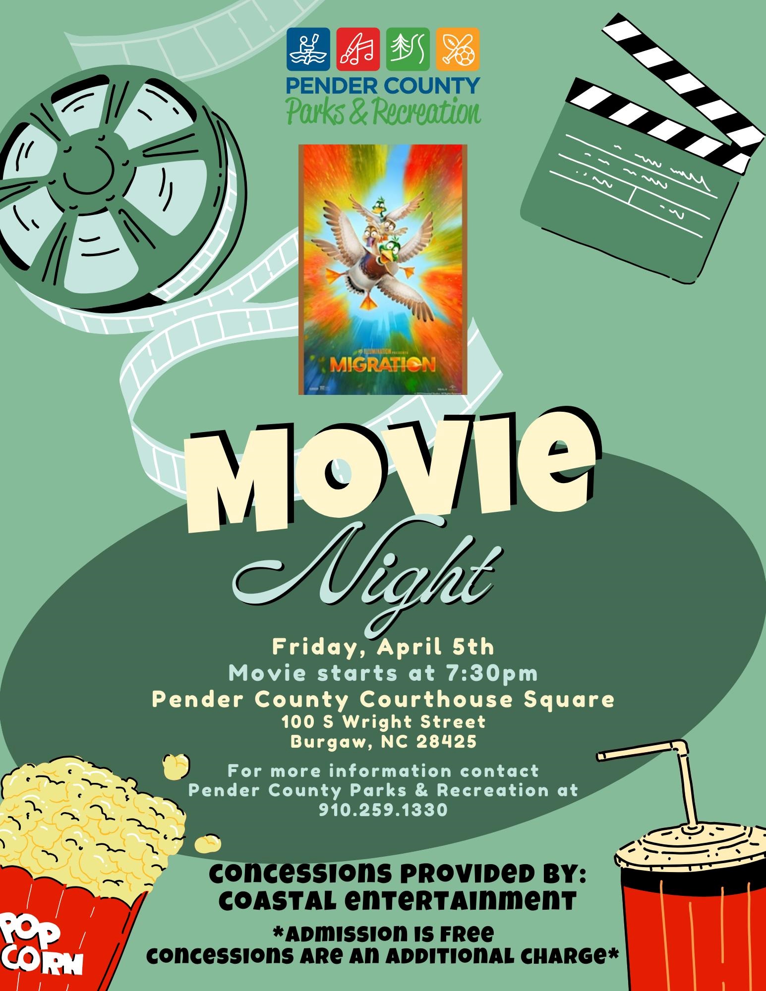 Movie Night on the Courthouse Square